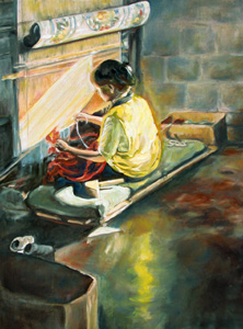 Tibetan weaver